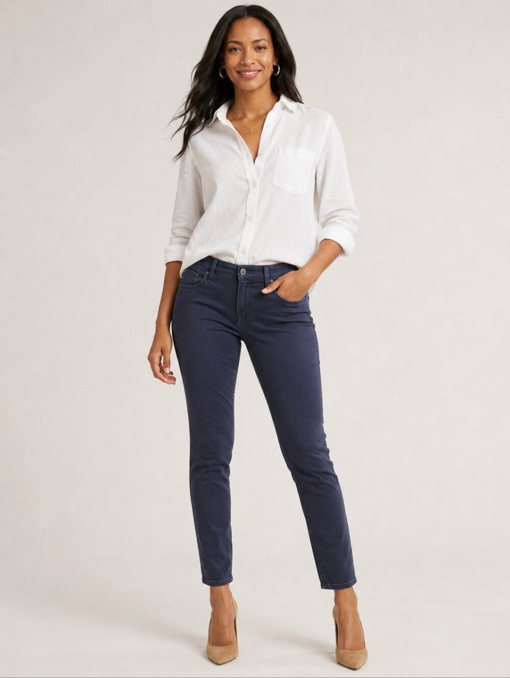 ❤️ AG ADRIANO GOLDSCHMIED SATEEN PRIMA MID-RISE CIGARETTE SKINNY JEANS, 12 (31)